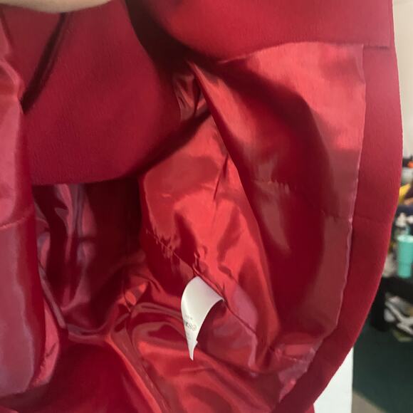 Liz Claiborne Suits NWT Red Pepper Suit Jacket Blazer Gold Buttons Sz 8 - Picture 6 of 12